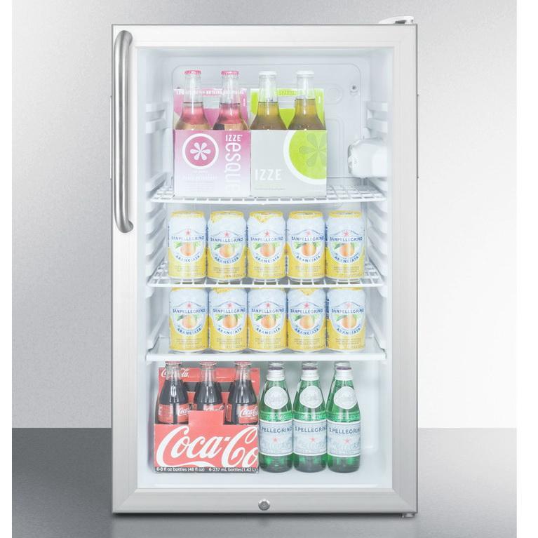 Summit SCR450LBI7TBADA Flexible Design Beverage Refrigerator