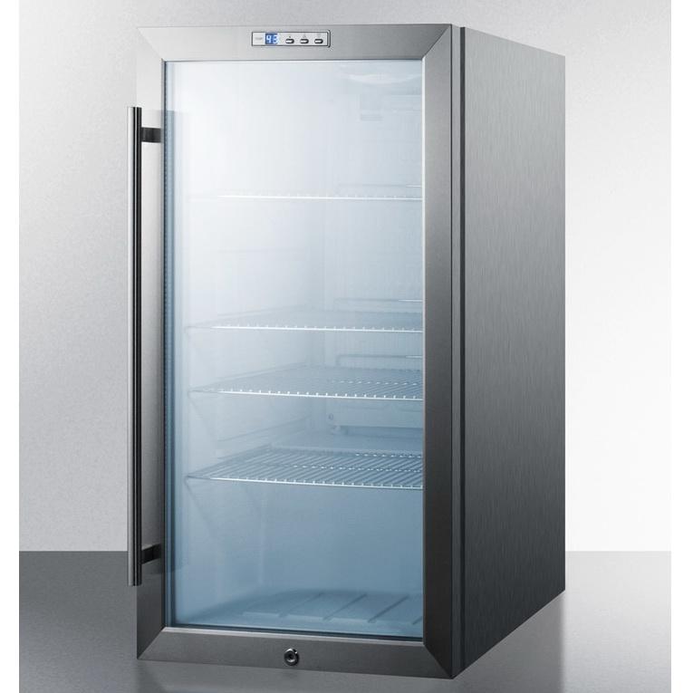 Summit SCR486LCSS Convenient Style and User-friendly Features Beverage Refrigerator