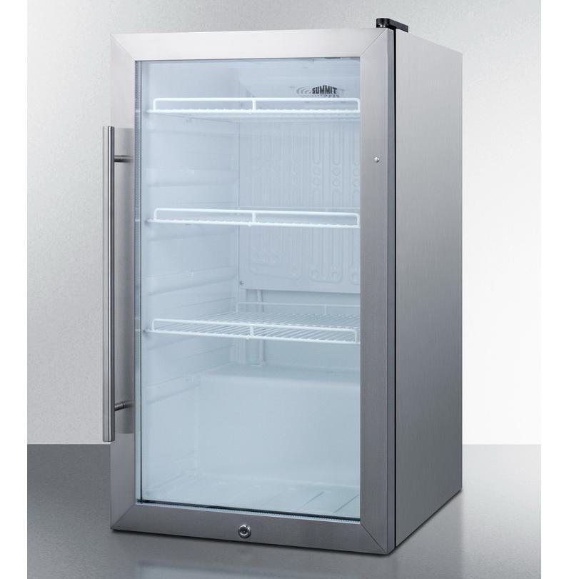 Summit SCR489OSCSS Automatic Defrost Refrigerator and Beverage Cooler