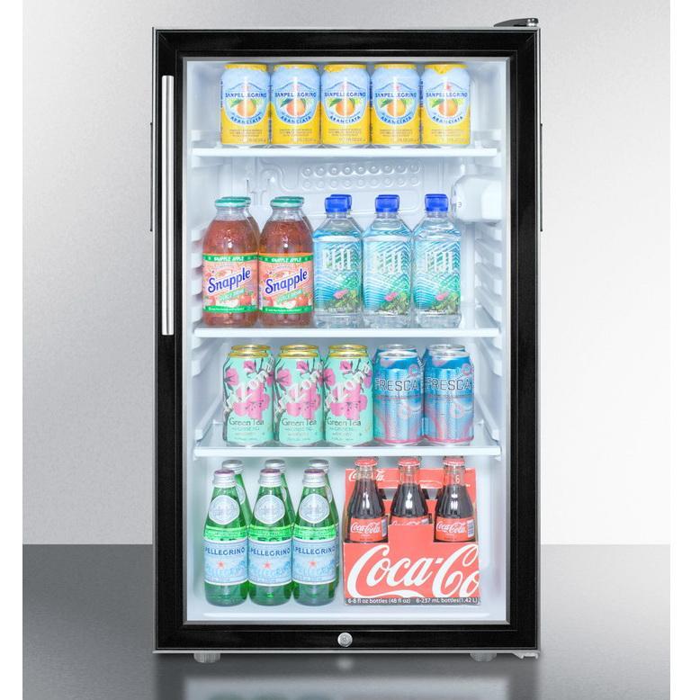 Summit SCR500BLBI7HV Flexible Design Beverage Refrigerator