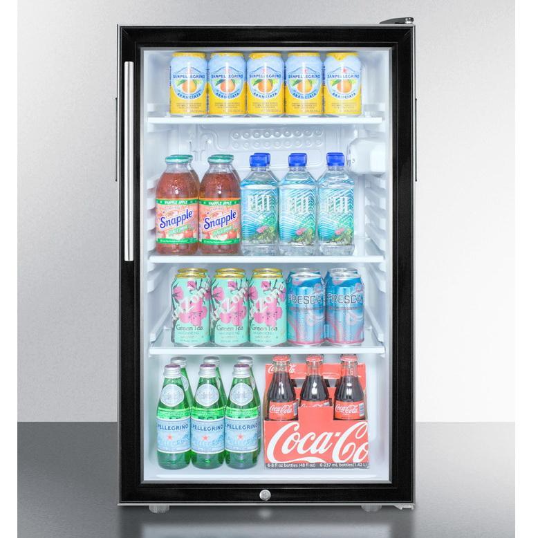 Summit SCR500BLBI7HVADA Flexible Design Beverage Refrigerator