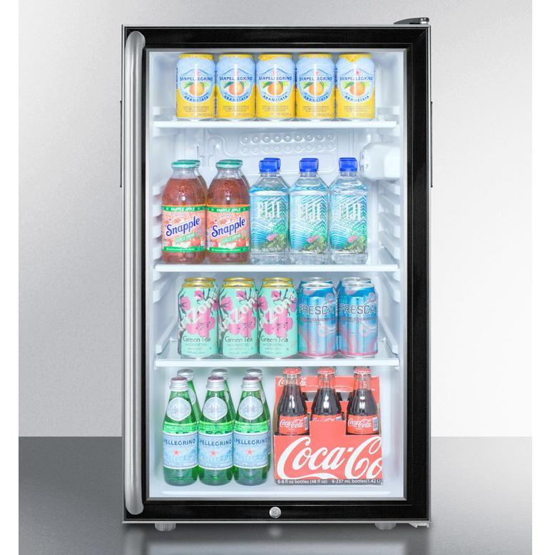 Summit SCR500BLBI7SHADA Flexible Design Beverage Refrigerator