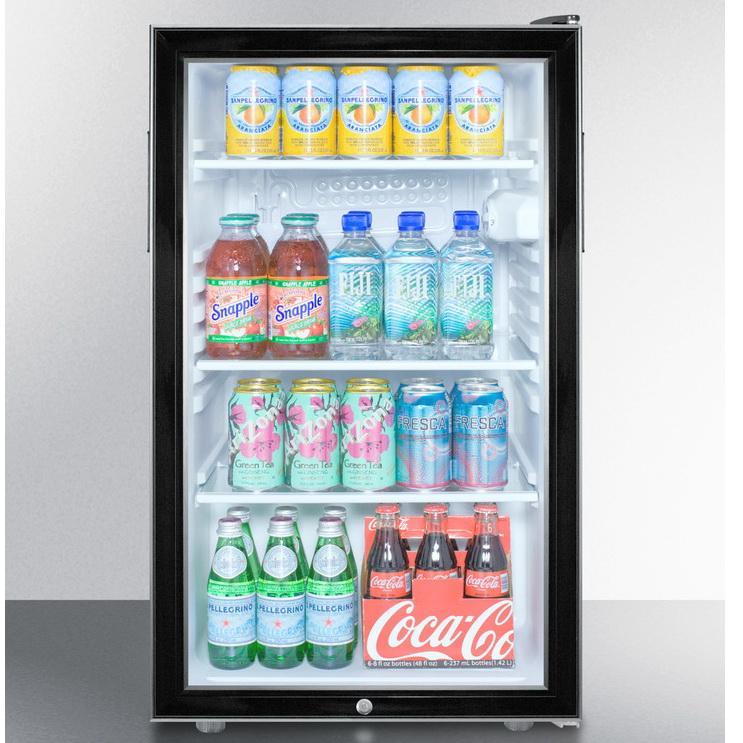 Summit SCR500BL7 Easy-fitting Beverage Refrigerator