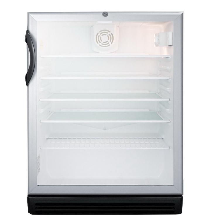 Summit SCR600BGLADA Conveniently Slim Footprint Beverage Refrigerator
