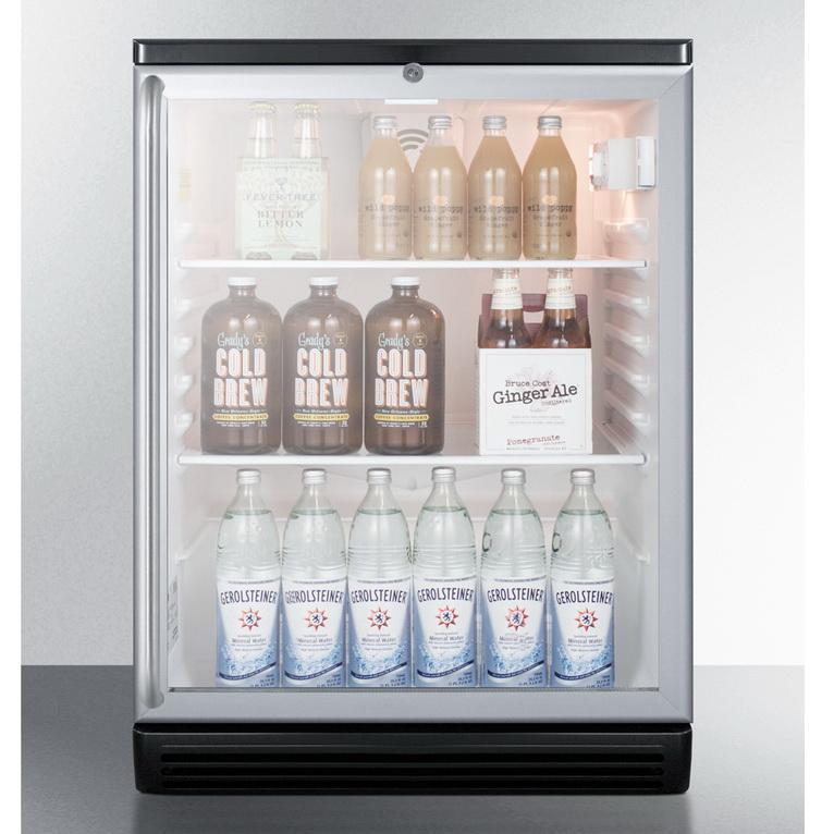 Summit SCR600BGLSH Conveniently Sized Beverage Refrigerator