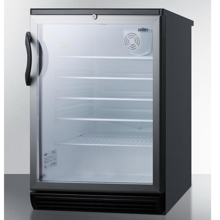 Summit SCR600BGLBI Wide Beverage Refrigerator
