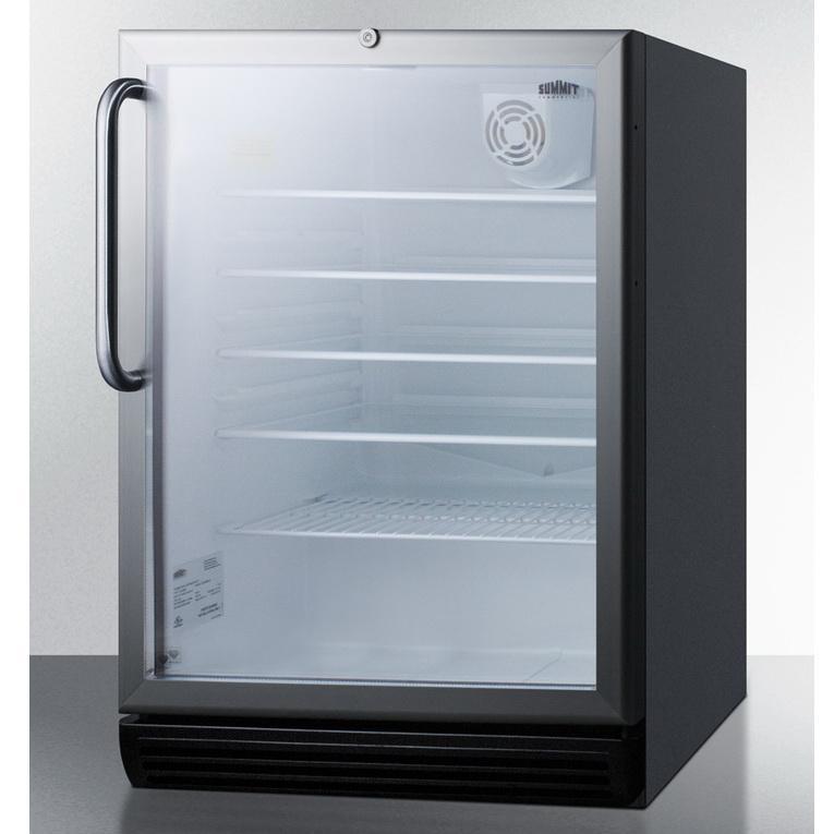 Summit SCR600BGLTBADA Slim Footprint Beverage Refrigerator