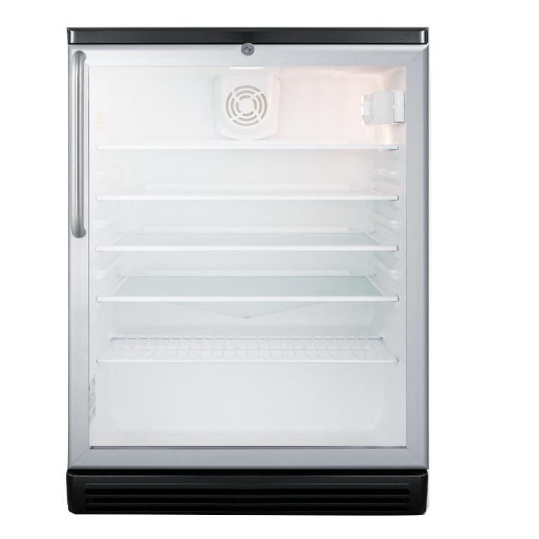 Summit SCR600BGLTB Conveniently Sized Beverage Refrigerator