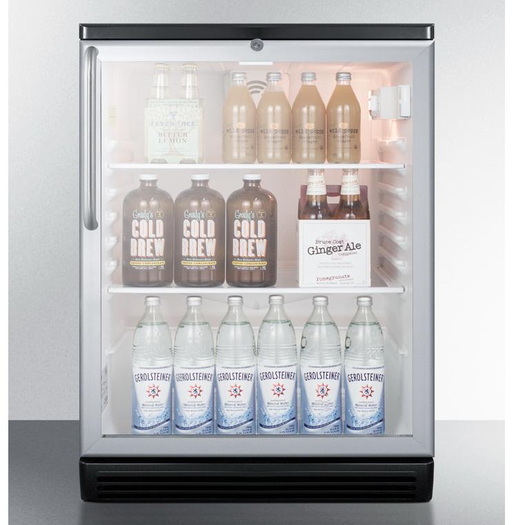 Summit SCR600BGLBITBADA Convenient Beverage Refrigerator
