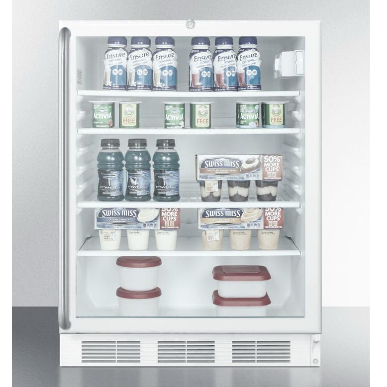 Summit SCR600LSHADA Adjustable Shelves Beverage Refrigerator