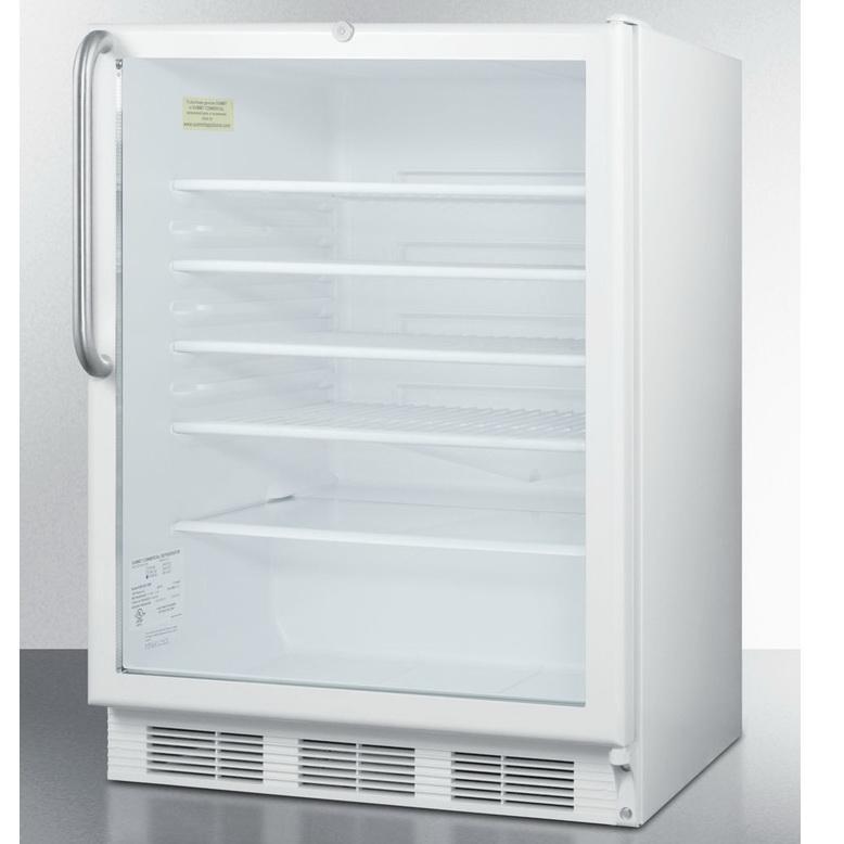 Summit SCR600LTBADA Conveniently Slim Footprint Beverage Refrigerator