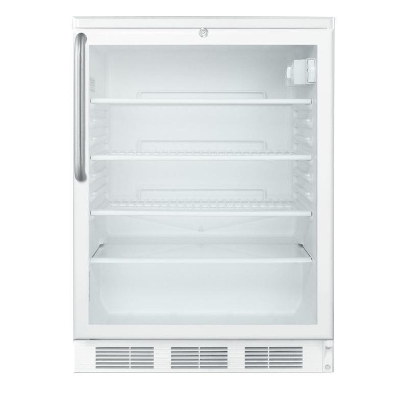 Summit SCR600LTB Adjustable Shelves Beverage Refrigerator