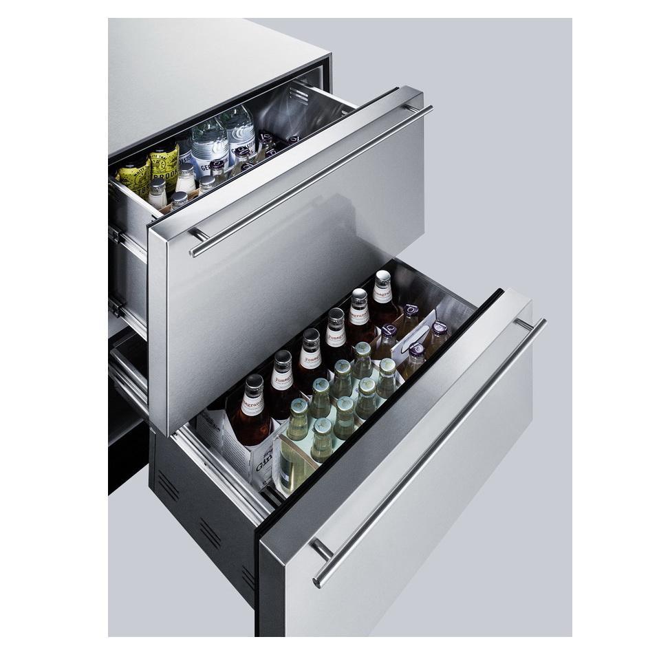 Summit SP6DS2DOS7 Flexible Design Refrigerator and Beverage Cooler