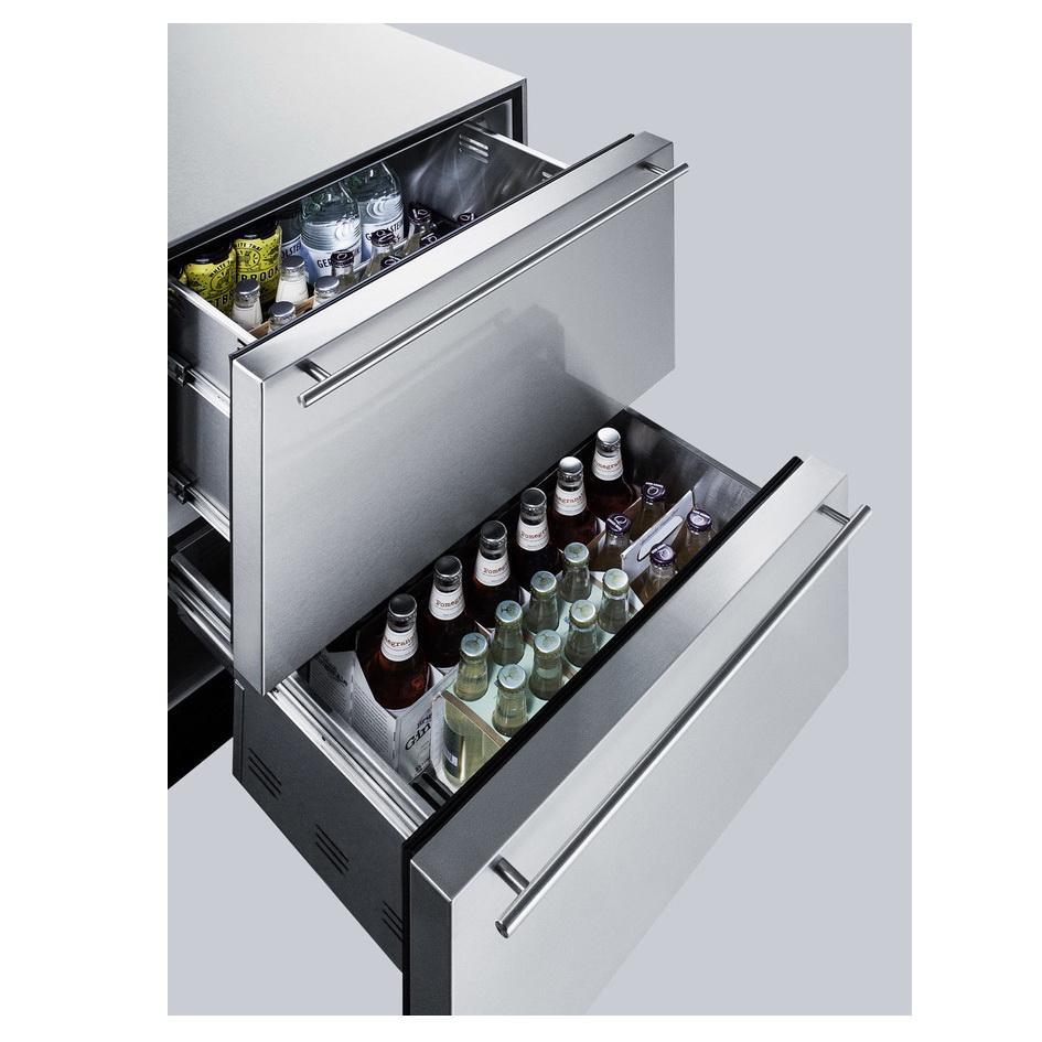 Summit SP6DS2DOS7ADA Flexible Design Refrigerator and Beverage Cooler