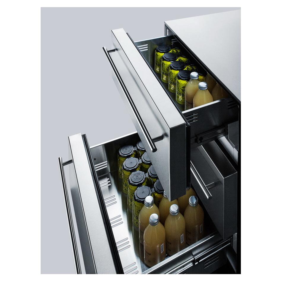 Summit SP6DSSTBOS7THINADA Flexible Design Refrigerator and Beverage Cooler