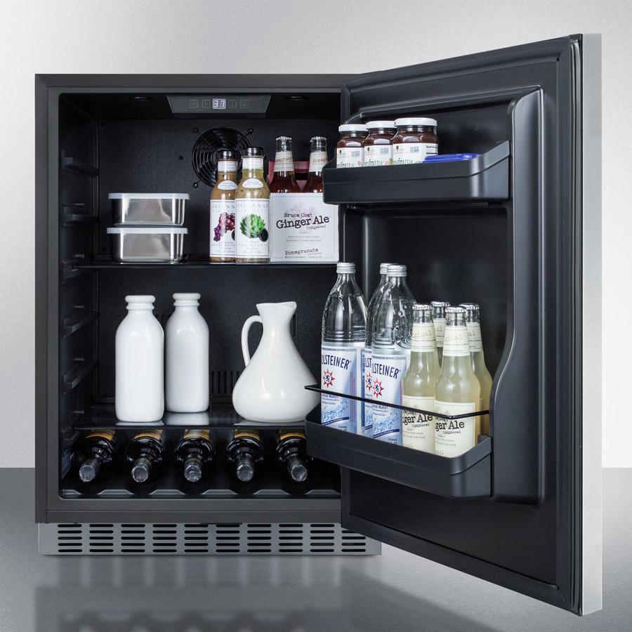 Summit CL67ROSB Flexible Design Refrigerator and Beverage Cooler