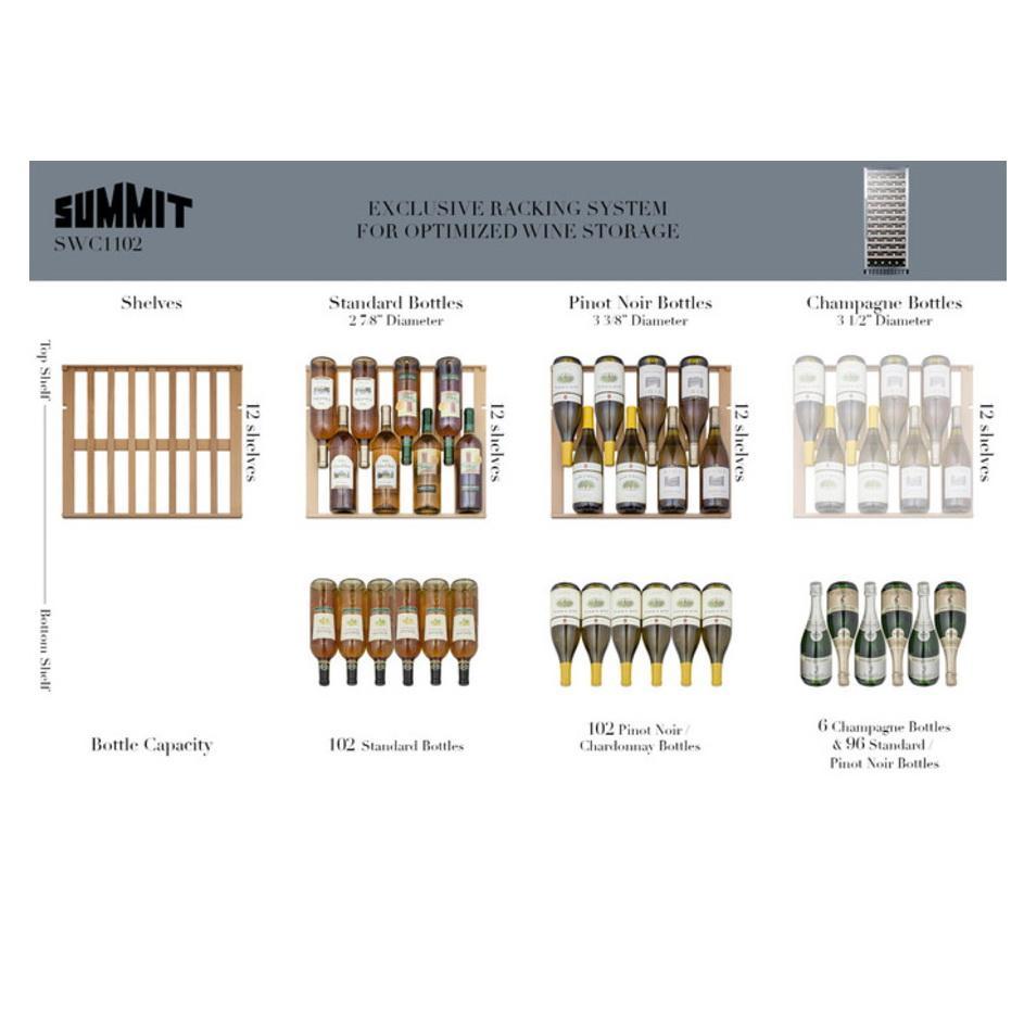 Summit SWC1102 Deluxe Design Wine Cellar