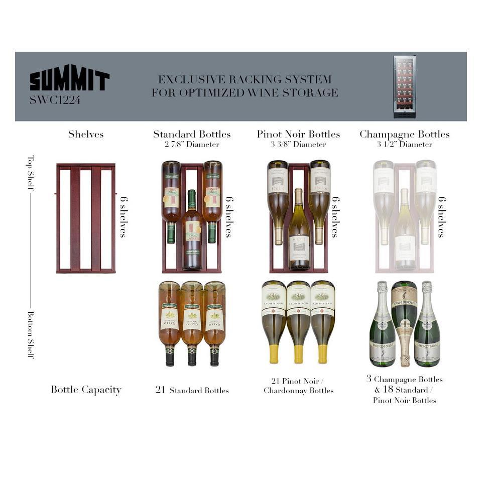 Summit SWC1224B Flexible Design Wine Cellar