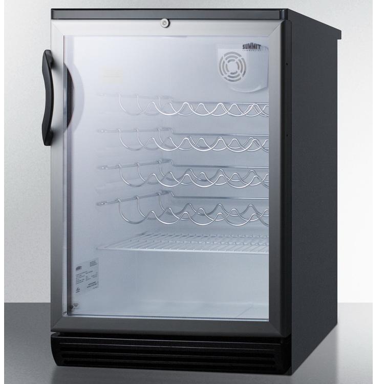 Summit SWC6GBL Reliable Performance and Clean Style Wine Cellar