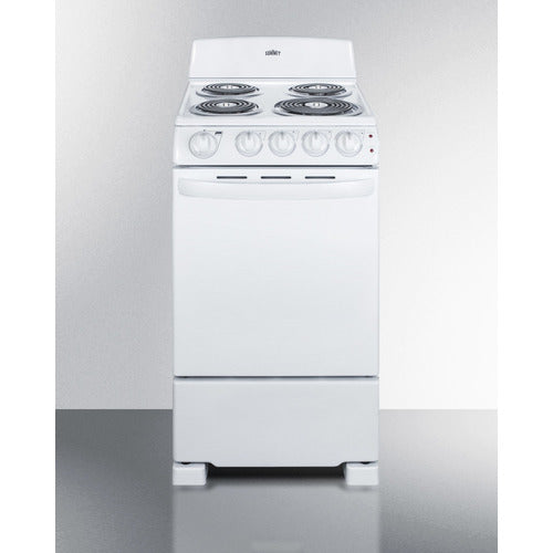 20" Wide Electric Coil Range RE203W