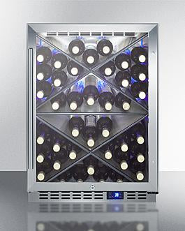 Summit SCR610BLXCSS 24" Wide Single Zone Built-In Commercial Wine Cellar