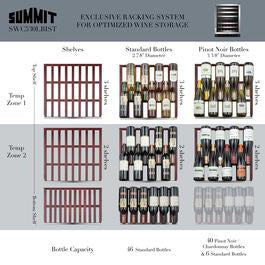 Summit SWC530BLBISTCSS 24" Wide Built-In Wine Cellar