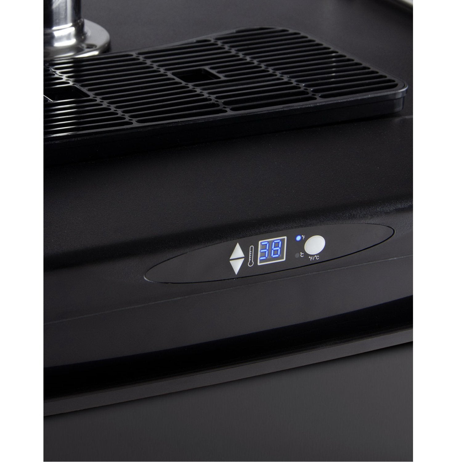 Kegco Single Tap Faucet Full Size Commercial Grade Digital Kegerator - Black Cabinet with Black Door